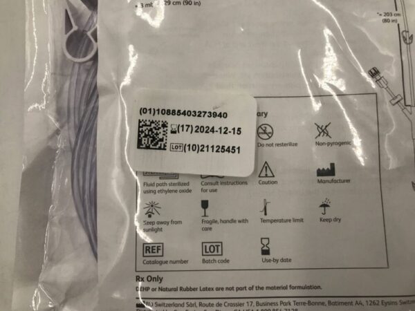 BD 30873 PCA Administration Set Microbore Tubing Segment