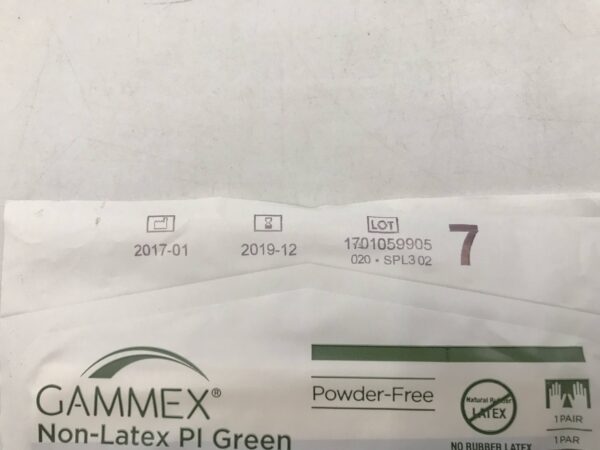 Ansell 20685270 Gammex Non-Latex Pi Green Surgical Gloves (10/Box) (X)