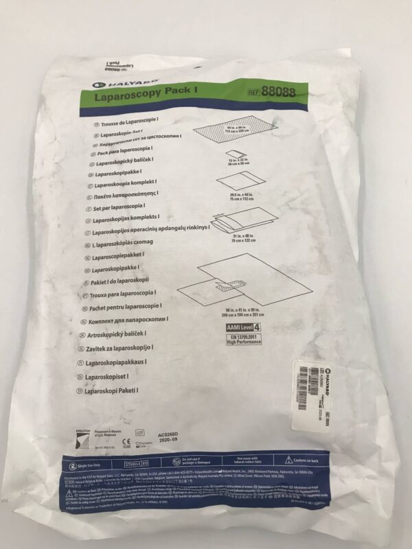 Halyard 88088 Laparoscopy Pack I AAMI Level 4 98in x 41in x 99in (X)
