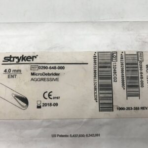 Stryker 0290-648-000 MicroDebrider Aggressive 4.0mm ENT Sinuscopic