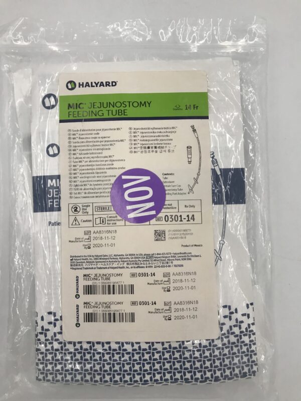Halyard 0301-14 Mic* Jejunostomy feeding Tube 14Fr (X)