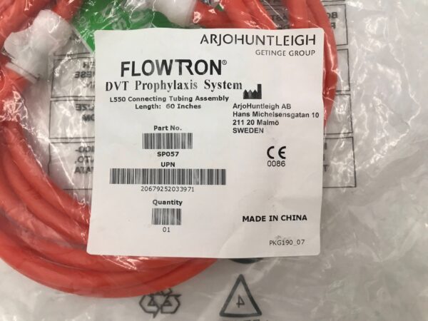ARJOHUNTLEIGH SP057 FlowTron DVT Prophylaxis System, l55O Connecting Tubing Assembly 60in