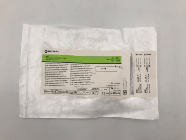 HALYARD 8200-16 Mic Jejunal Feeding Tube with ENFit Connectors J-Tube 16Fr (X)