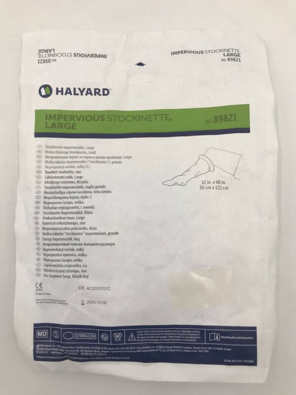 HALYARD 89821 Impervious Stockinette Large 12in x 48in