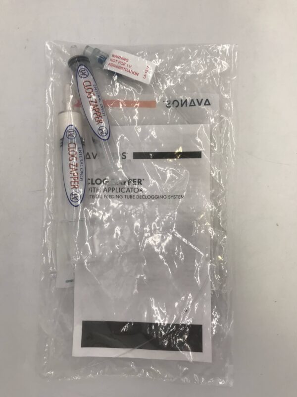 AVANOS 20-0002 Clog Zapper w/Applicator Enteral Feeding Tube Declogging System (X)