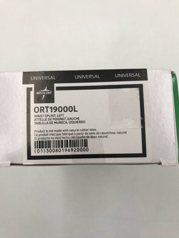 Medline ORT19000L Wrist Splint Left Universal