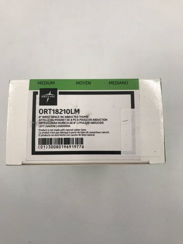 Medline ORT18210LM Curad 8" Wrist Brace w/Abducted thumb Medium