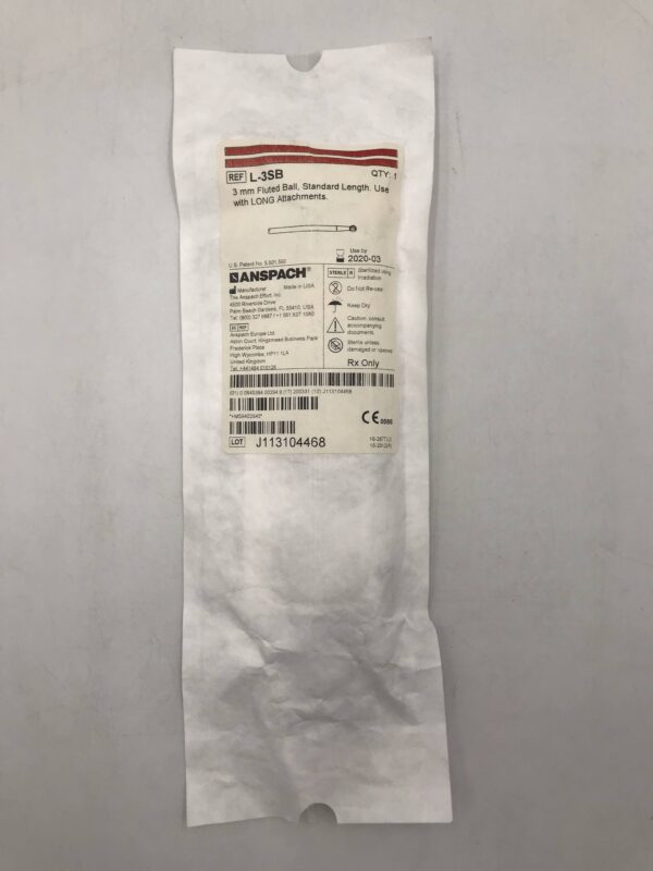 ANSPACH L-3SB Fluted Ball, Standard Length 3mm (X)