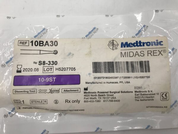 Medtronic 10BA30 Midas Rex Dissecting Tool Legend =S8-330 (X)