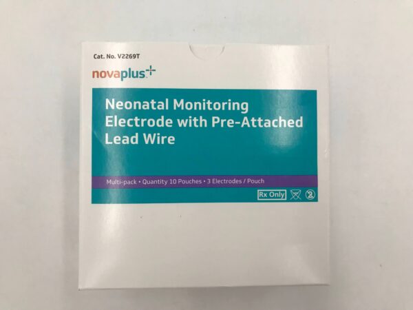 NovaPlus V2269T Neonatal Monitoring Electrode w/Pre-Attached Lead Wire (10/Box)(X)