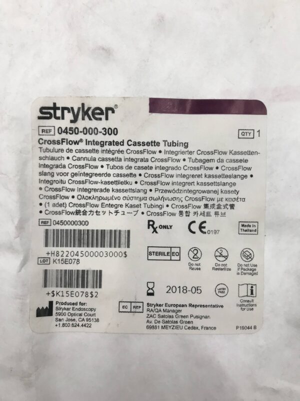 STRYKER 0450-000-300 CrossFlow Integrated Cassette Tubing (X)