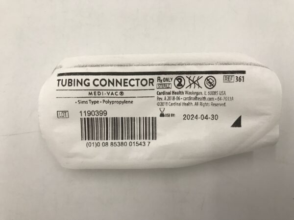 Cardinal Health 361 Medi-Vac Tubing Connector (X)