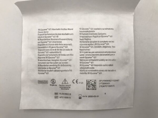 Covidien VL0CM0315 V-Loc 90 Absorbable Wound Closure Device 2-0 3 Metric 12" 30cm Violet GS-21 Taper (X)