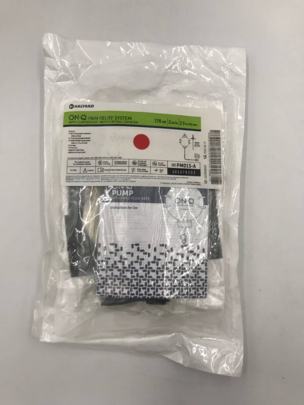 HALYARD PM013-A On-Q Pain Relief System w/ SilverSoaker Antimicrobial Catheter 270ml(X)