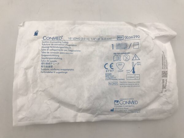 Conmed 0036290 Suction Connecting Tubing 10' Long 1/4" I.D.