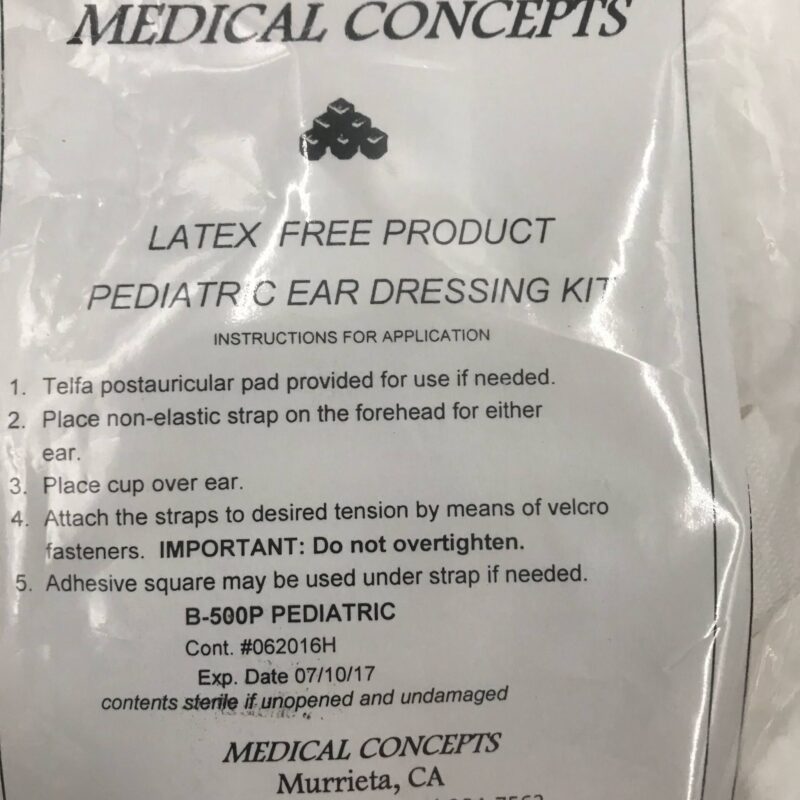Ear Module Dressing Medical Concepts B-500P Pediatric Ear Dressing Kit (X) - GB TECH USA