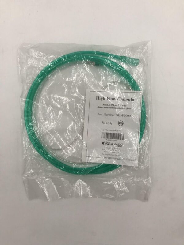 ValueMed 301-P3000 High Flow Cannula Adult 6-15Ipm 7Ft. Tube Clear Enhanced Reservoir Face Piece