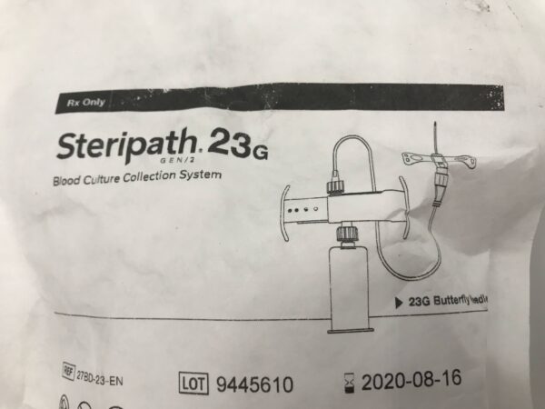 Magnolia Medical 27BD-23-EN Steripath 23G Blood Culture Collection System (X)