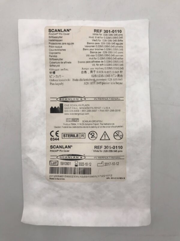 Scanlan 301-0110 Pincap Pin Cover (X)
