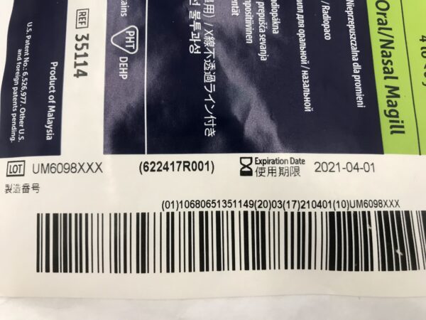 Halyard 35114 Microcuff Endotracheal Tube for Pediatrics  Oral/Nasal Magill O.D.=6.3mm I.D.=4.5mm (X)