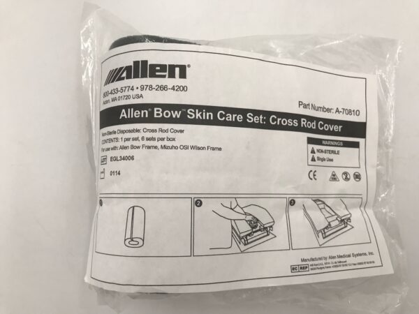 Allen Medical Systems A-70810 Bow Skin Care Set Cross Rod Cover