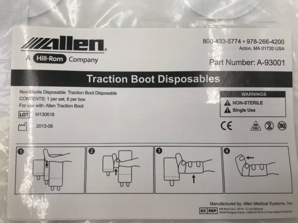 Allen Medical Systems A-93001 Traction Boot Disposables