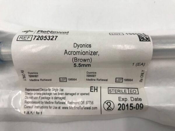 Dyonics 7205327 Acromionizer 5.5mm Brown (Reprocessed By Medline) (X)