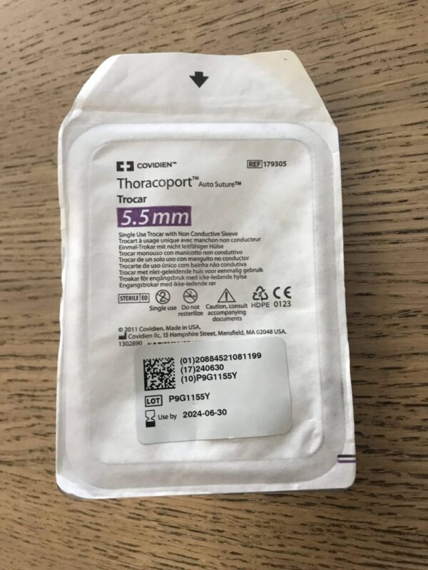 COVIDIEN 179305 Thoracoport Auto Suture Trocar 5.5mm