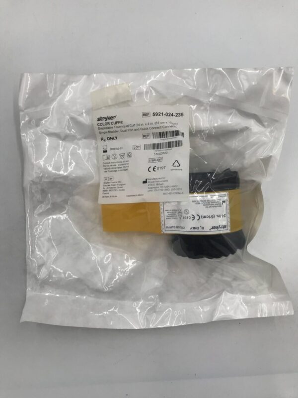 STRYKER 5921-024-235 Color Cuff Disp Tourniquet Single Bladder, Dual Port & Quick Connect Connector 24x4in (X)