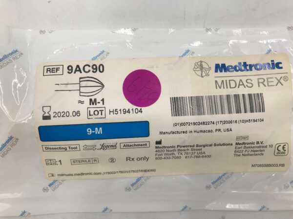 Medtronic 9AC90 Midas Rex 9-M Dissecting Tool Legend (X)