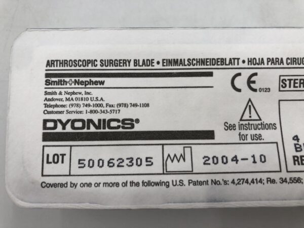 SMITH & NEPHEW 7205316 Dyonics Arthroscopic Surgery Turbowhisker Blade 4.5mm (X)