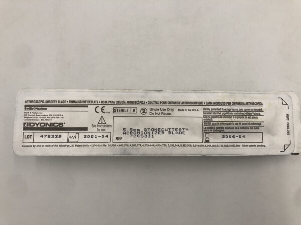 Smith & Nephew 7205331 Dyonics Arthroscopic Surgery Blade 5.5mm Stone Cutter Acromionizer Blade (X)