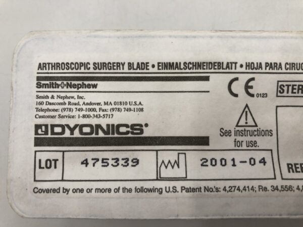 Smith & Nephew 7205331 Dyonics Arthroscopic Surgery Blade 5.5mm Stone Cutter Acromionizer Blade (X)