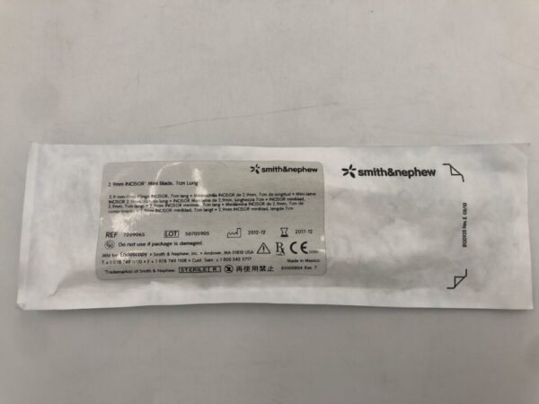 Smith & Nephew 7209065 2.9mm Incisor Mini Blade 7cm Long (X)
