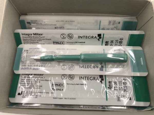 Integra 33-34 Miltex Disposable Biopsy Punch 4mm (50/Box)