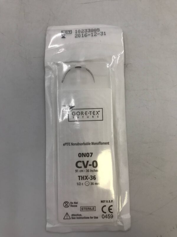 Gore 0N07 Gore-Tex Suture ePTFE Nonabsorbable Monofilament CV-0 36in THX-36 36mm (X)