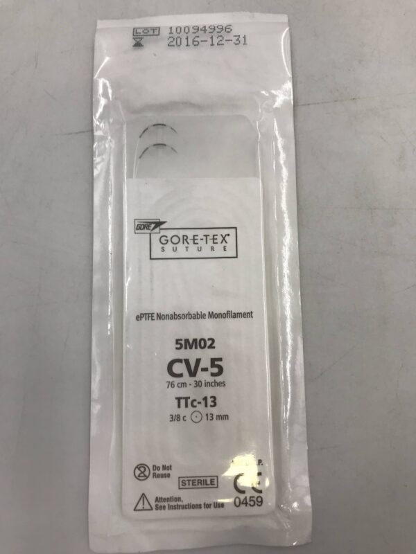 Gore 5M02 Gore-Tex Suture ePTFE Nonabsorbable Monofilament CV-5 30in TTc-13 13mm (X)
