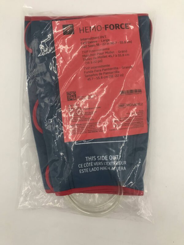 MEDLINE MDS601L2 Hemo-Force Intermittent DVT Calf Sleeve-Lg Sizes 18-22in