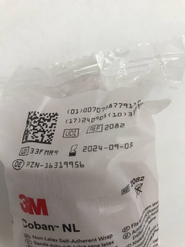 3M 2082 Coban NL Non-Latex Self-Adherent Wrap 2in x 2.2yd (5cm x 2m) (36/Box)