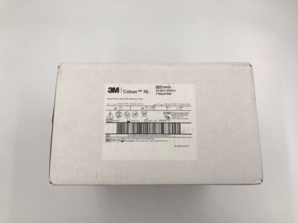 3M 2083S Coban NL Sterile Non-Latex Self-Adherent Wrap 3in x 5yd (7.5cm x 4.5m) (24/Box)