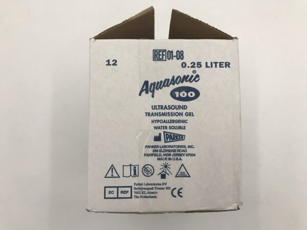 Parker 01-08 Aquasonic 100 Ultrasound Transmission Gel (12/Box)