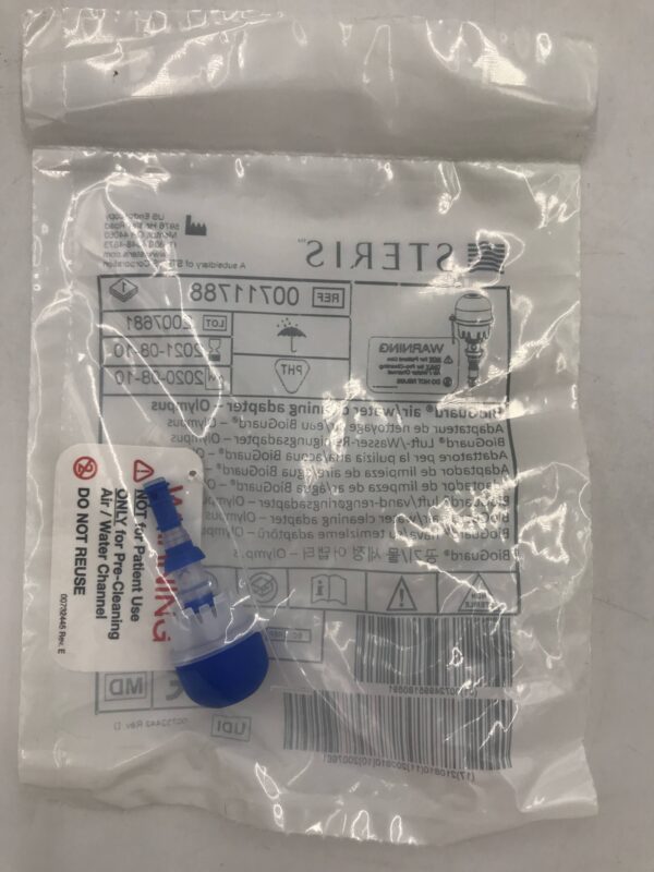 US Endoscopy 00711788 Steris BioGuard Air/Water Cleaning Adapter-Olympus (X)
