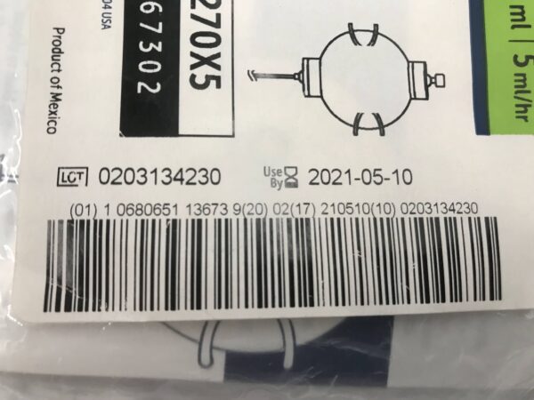 Halyard P270X5 ON-Q Elastomeric Pump 270ml (X)