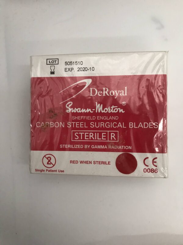 DeRoyal D6203 Swann-Motor Carbon Steel Surgical Blades #11 (100/Box) (X)