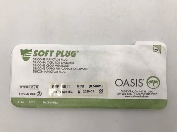 Oasis 6611 Silicone Punctum Plug Mini 0.5mm (X)
