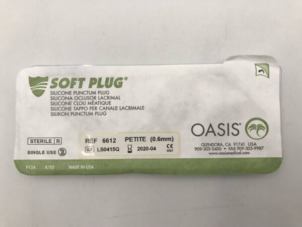 Oasis 6612-D Silicone Punctum Plug Petite 0.6mm (6/Box) (X)