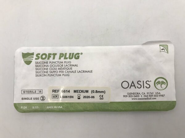 Oasis 6614-D Silicone Punctum Plug Medium 0.8mm (6/Box) (X)