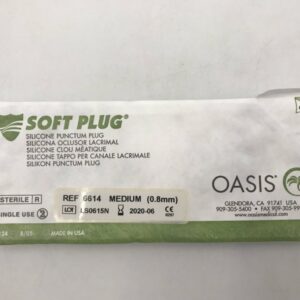 Oasis 6614-D Silicone Punctum Plug Medium 0.8mm (6/Box) (X)