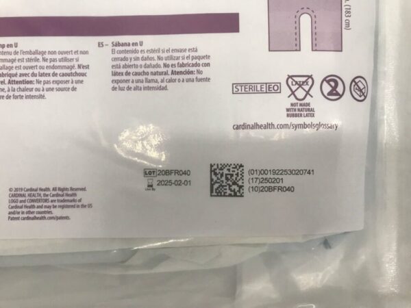 Cardinal Health 8476 Convertors U-Drape 60in x 72in AAMI Level 4
