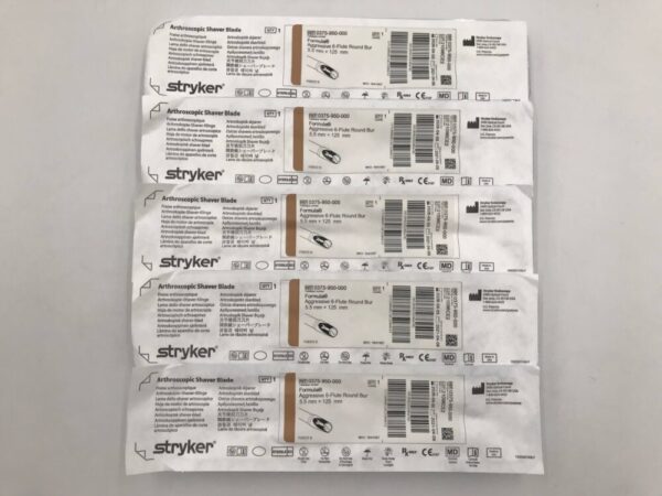 Stryker 0375-950-000 Formula Aggressive 6-Flute Round Bur 5.5mm x 125mm (5/Box)